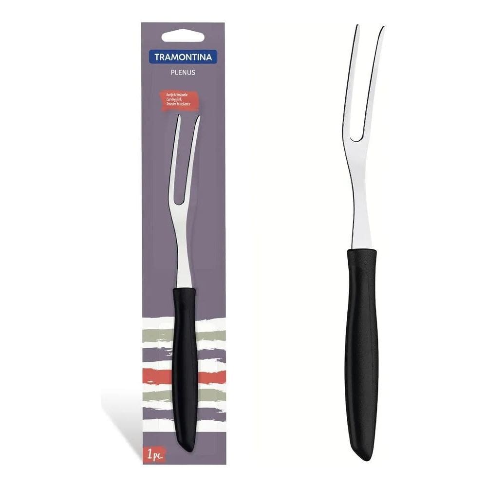 2X Garfo Trinchante Churrasco Aço Inox Plenus Garfão Tramont