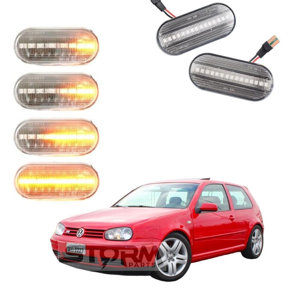 Par Seta Pisca Sequencial Vw Golf Mk4 Sapão Volkswagen Led