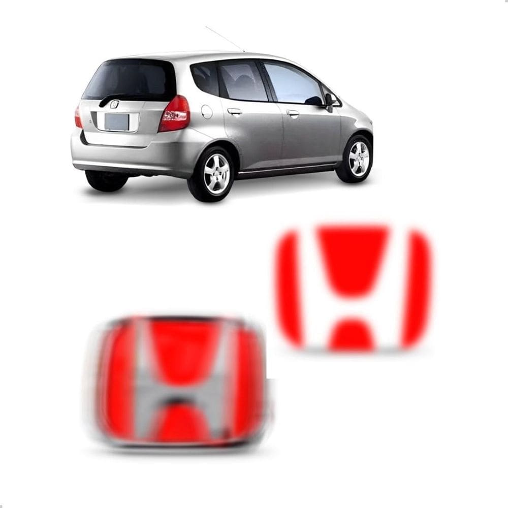 Kit Emblemas Para Honda Fit 2004 A 2008 Tampa E Mala