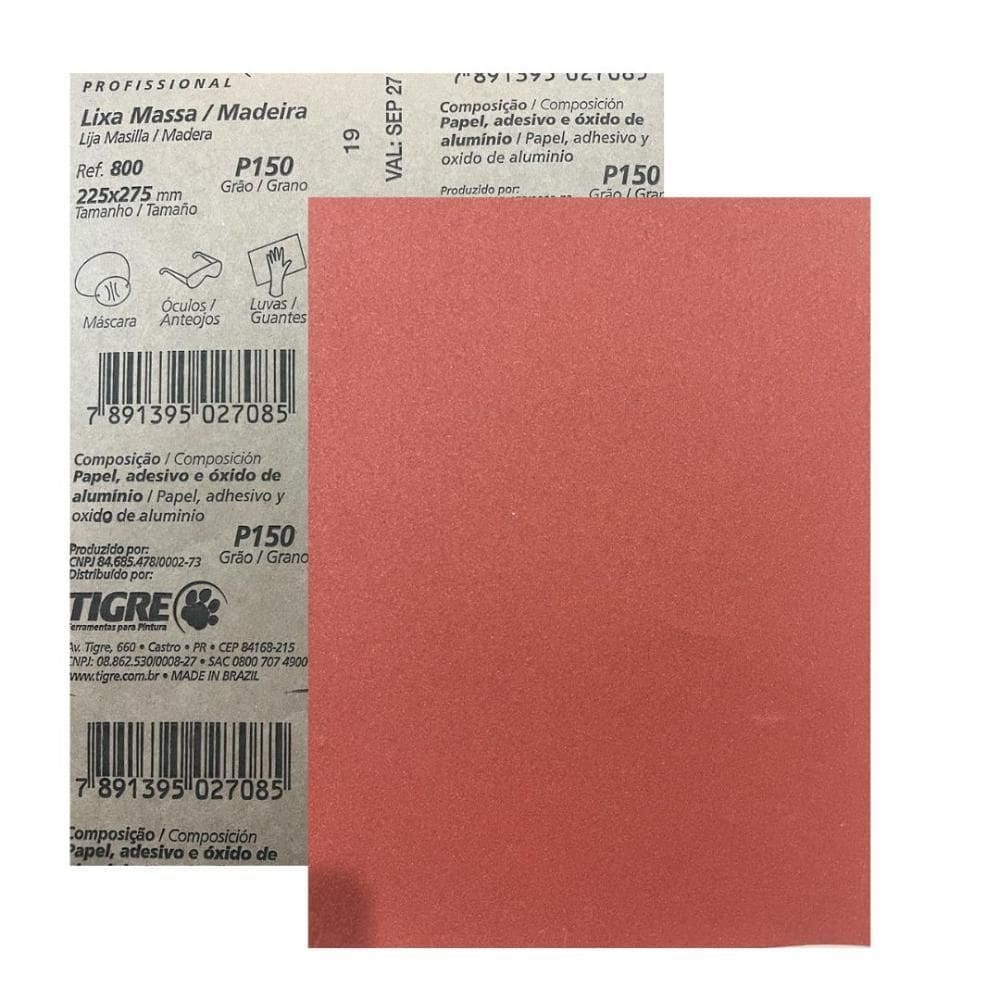Lixa Madeira / Massa 120 - Tigre