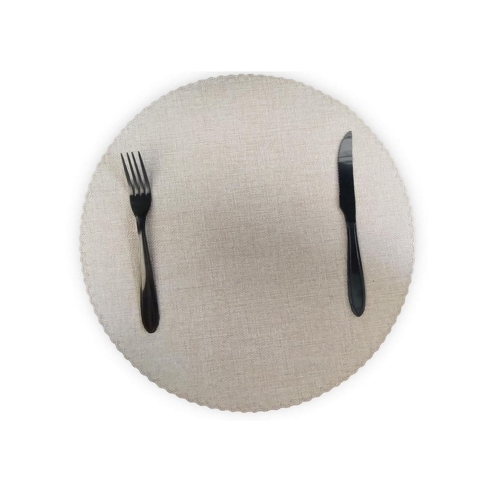 Jogo Americano Mesa Posta Tecido Redondo Linha Luxo Tamanho