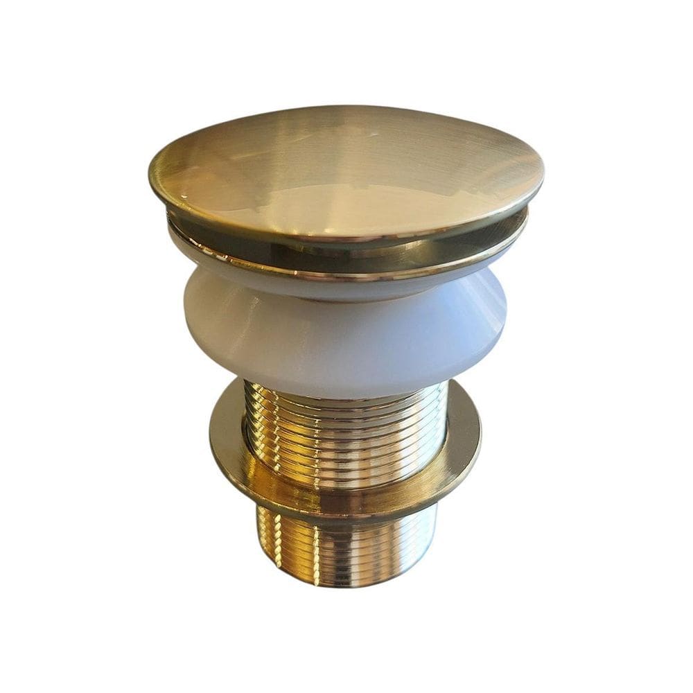 Válvula Click Dourada Fosca Inox Para Cubas