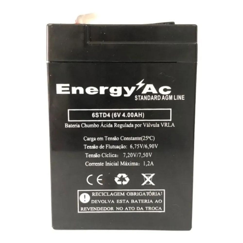 2X Bateria 6V - 4Ah Para Balanças Eletrônicas - Toledo / Urano
