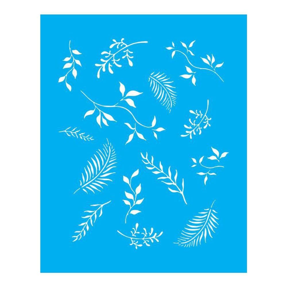 Stencil Tamako Folhas - 20X25Cm - Ref B180