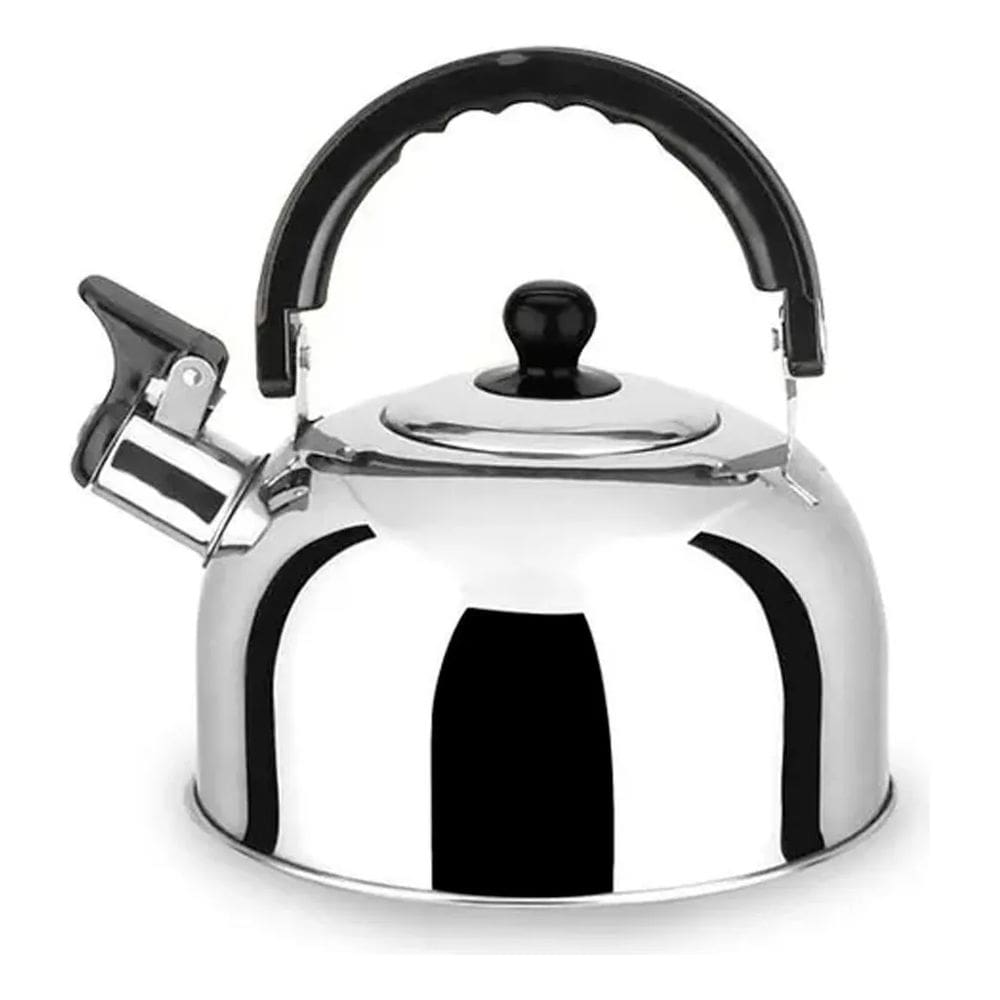 Chaleira Basic Inox 2 Litros Polida Com Tampa De Segurança Kehome