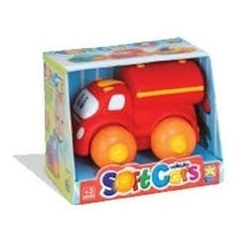 Carrinho Coleção Soft Cars - Mordedor Para Bebê