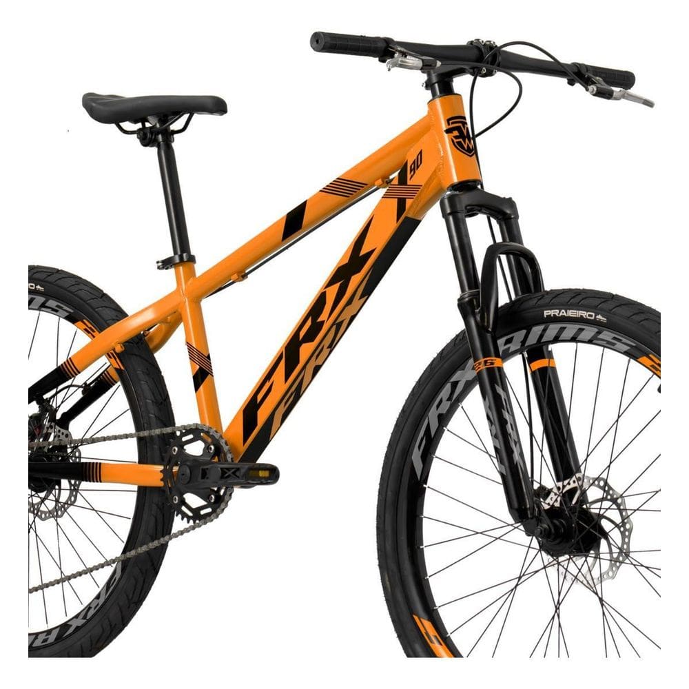 Bicicleta Frx X90 Aro 26 Freeride Coroa Unica Orange 14