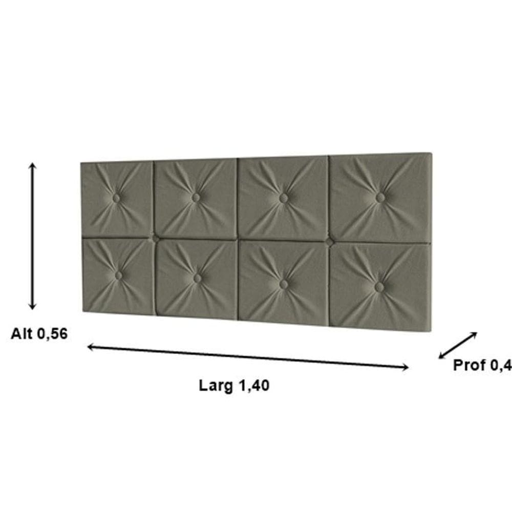 Painel Cama Box Prime Casal 1,40 Ferrari Cor Cinza Comprar