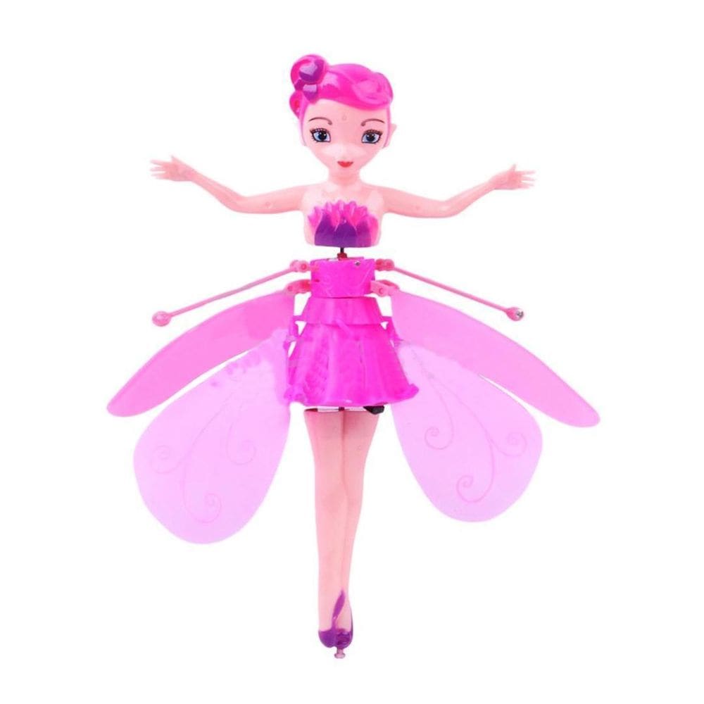 Boneca Princesa Aerocraft Fada Voadora Rosa 19Cm Sensor Nº1