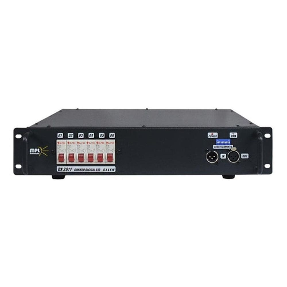 Rack Dimmer 6 Canais 4000W Por Canal 220V Dx2011 Mpl