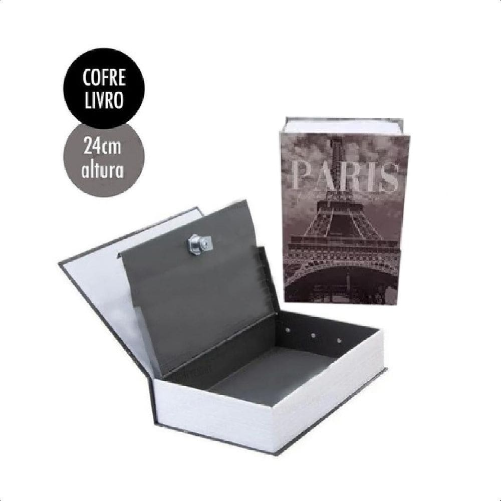 Livro Cofre Camuf C/Chave Port Joia Din - París