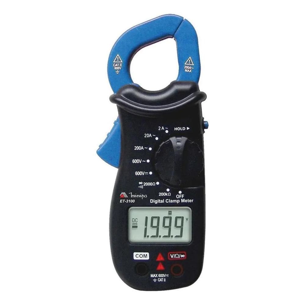 Alicate Amperímetro Digital Minipa Et-3100 200A