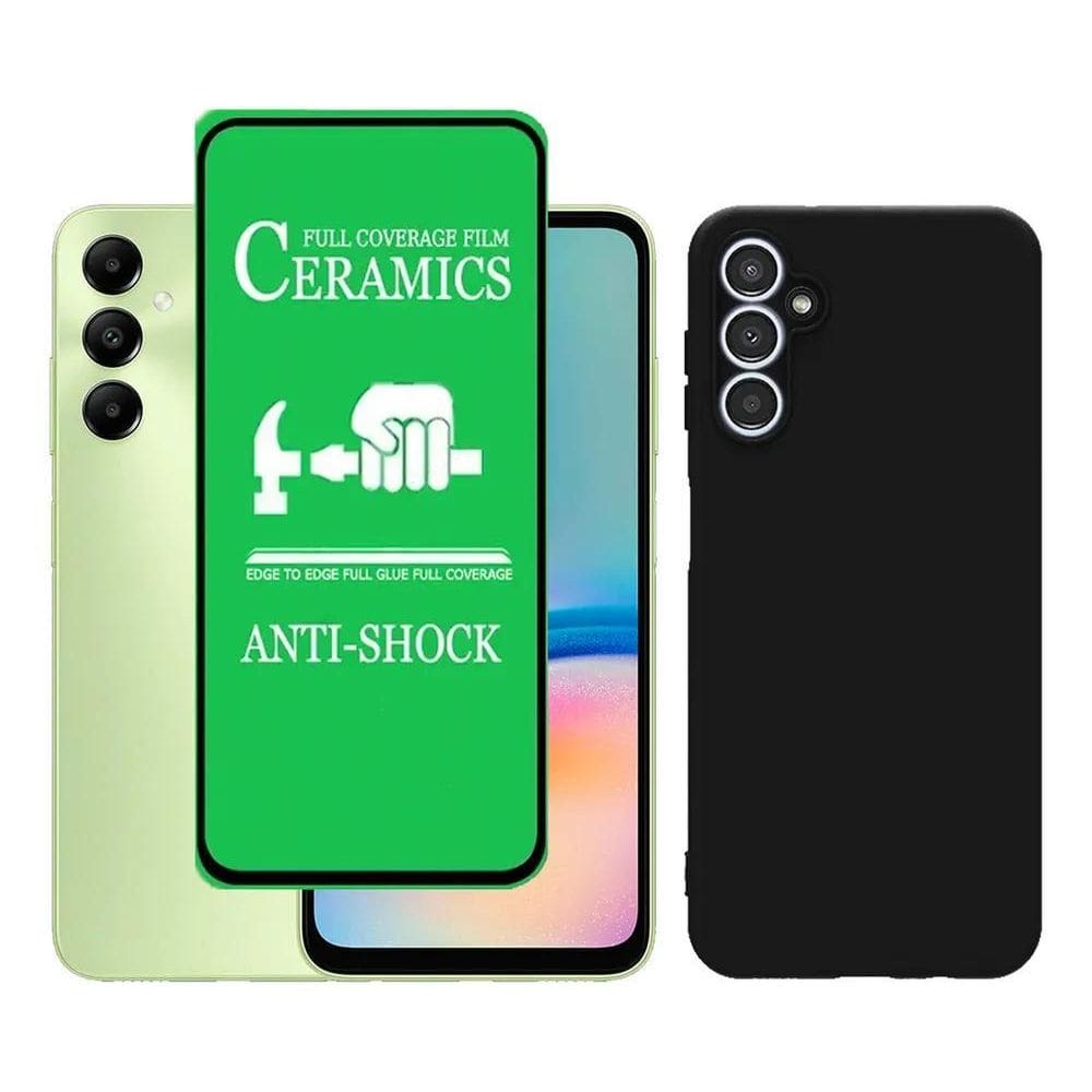 2X Capa Capinha Case Aveludada + Película Para Galaxy A05S