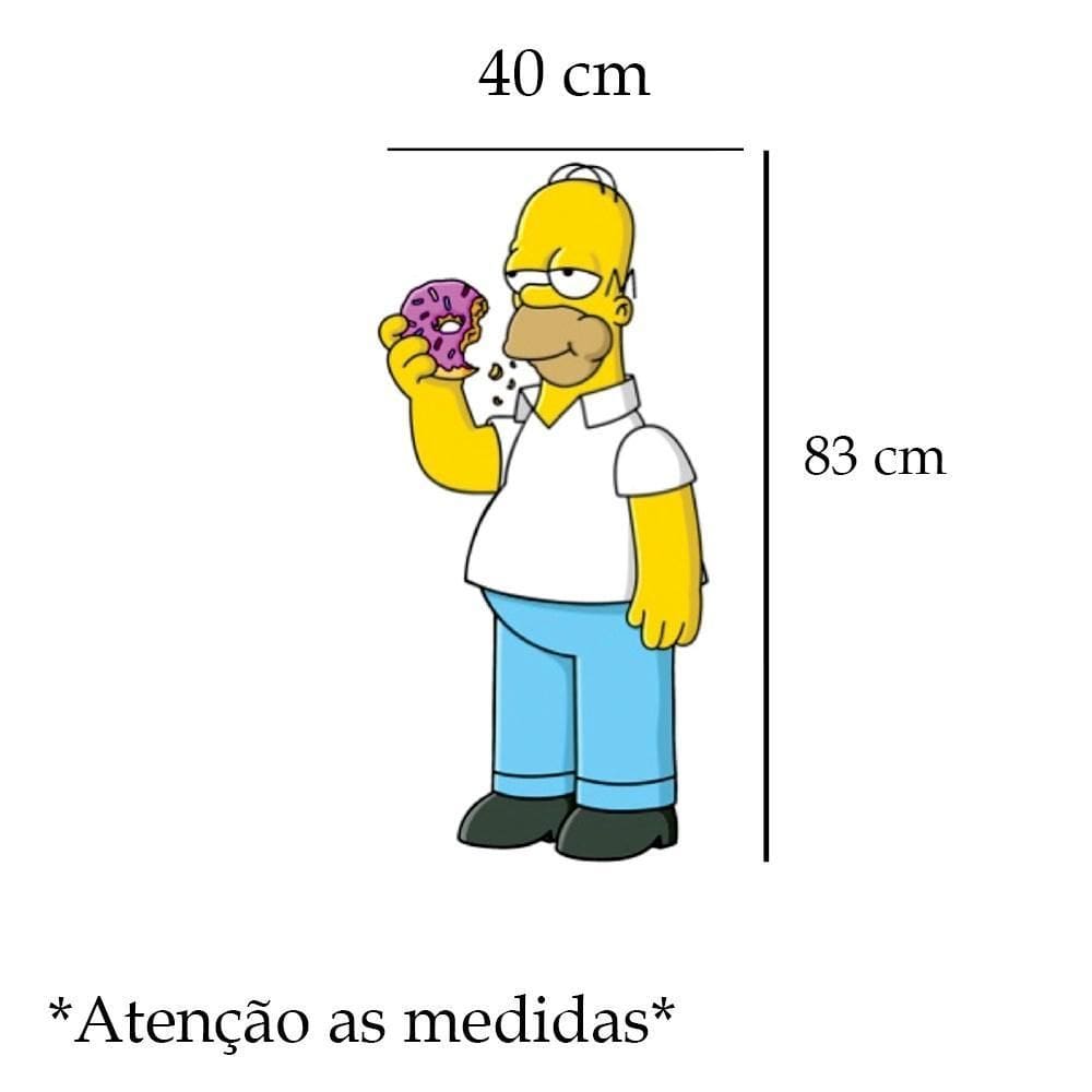 Adesivo De Geladeira Homer Comendo