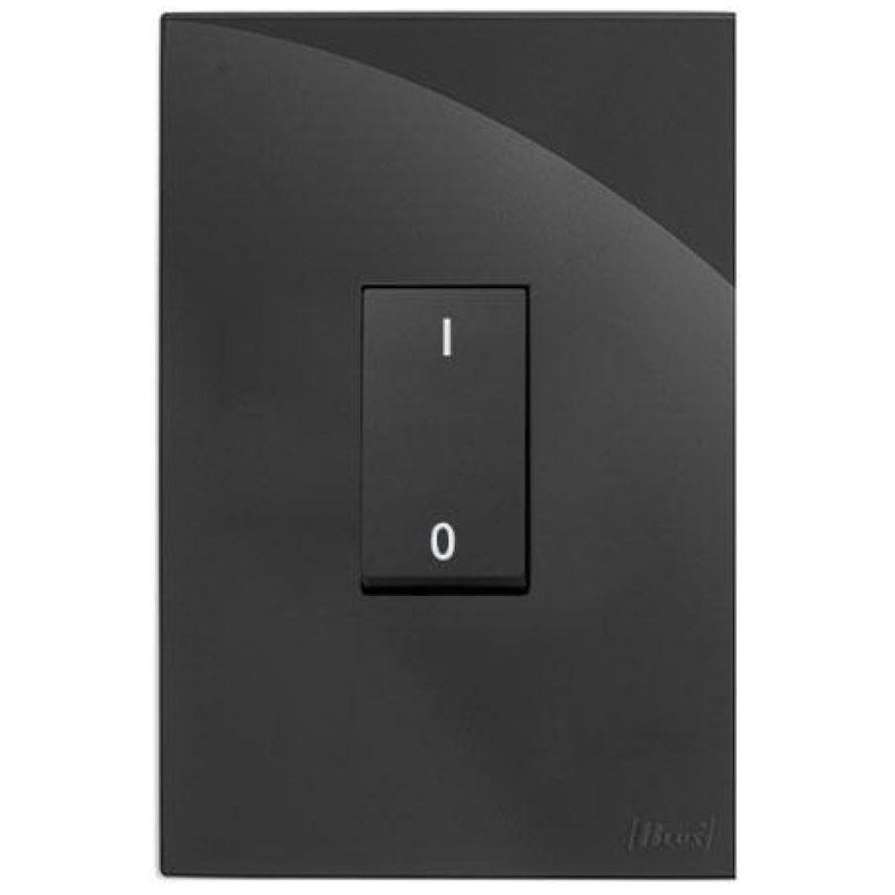 Modulo Pulsador De Campainha - Recta Black Satin Fosco
