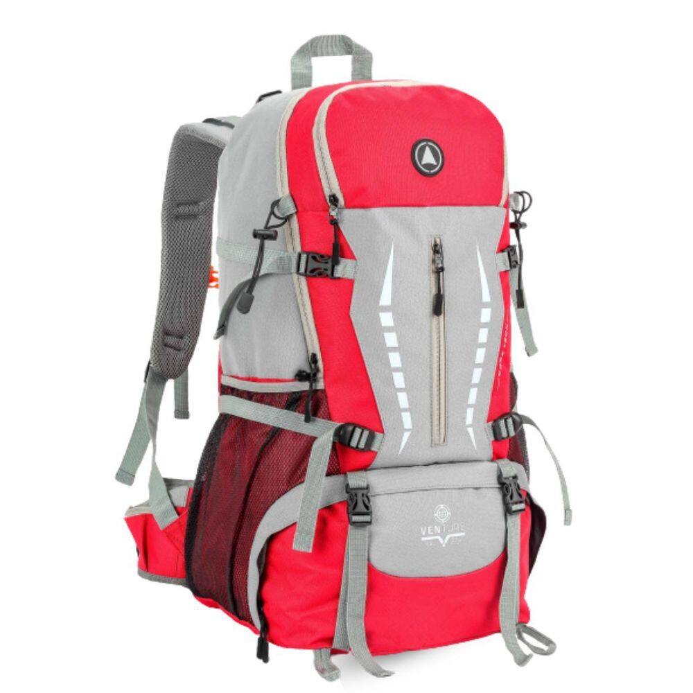 Mochila Camping Reforçada 45L Vermelho