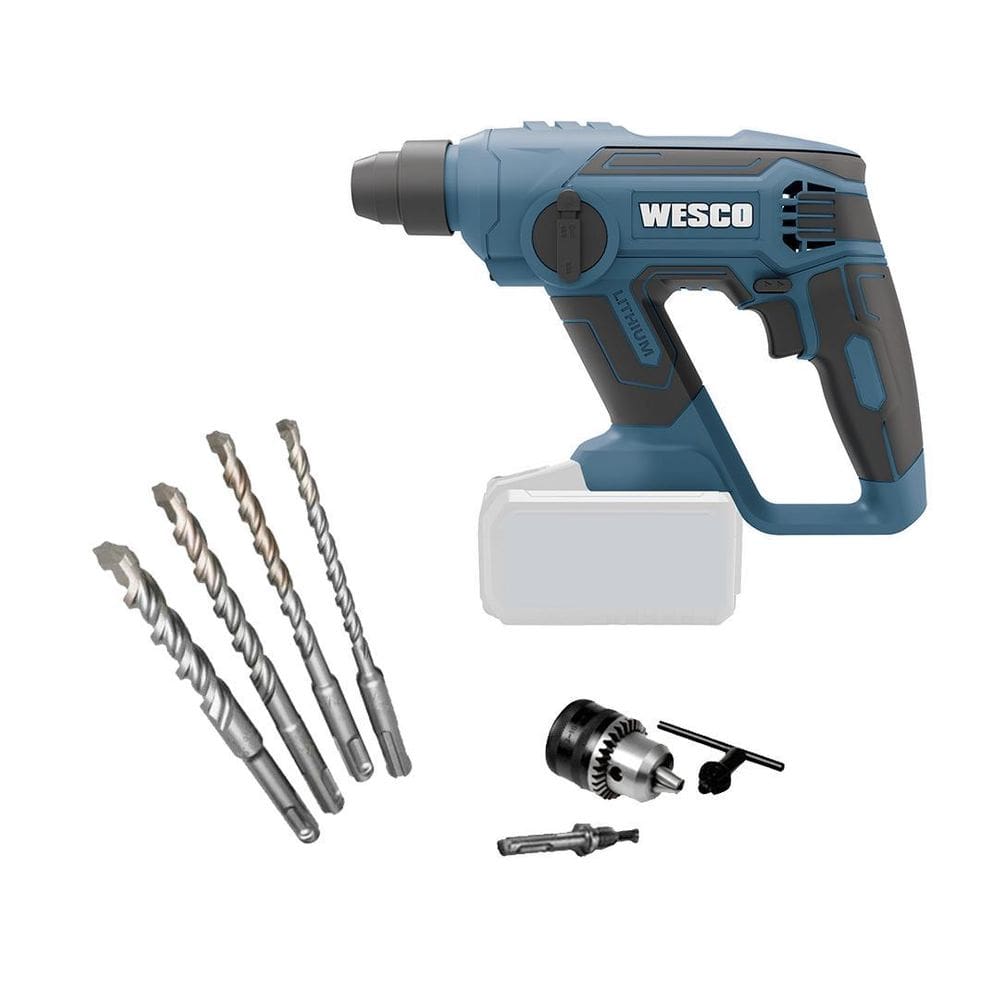 Martelete Rotativo Wesco 18V Ws2990.9 Sem Bateria + Brocas