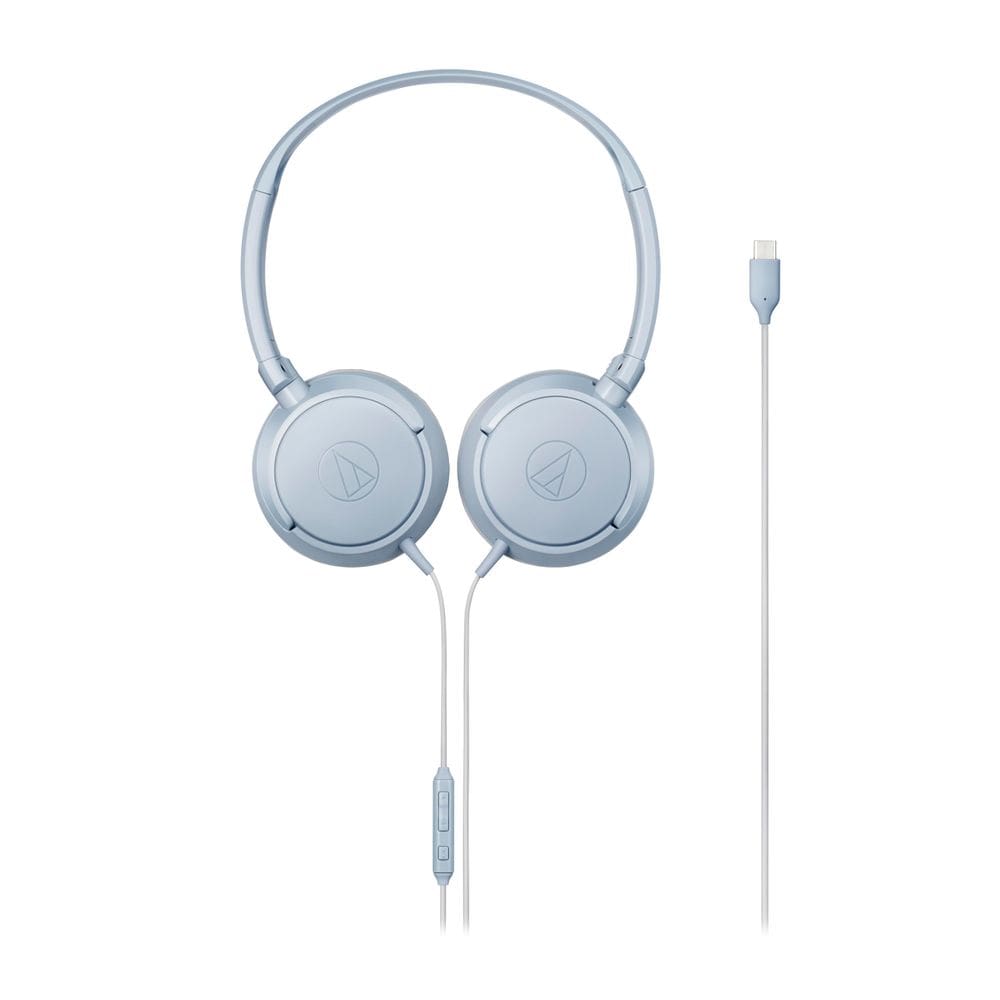 Fones de ouvido Audio-Technica ATH-S120C-GY USB-C com fio cinza
