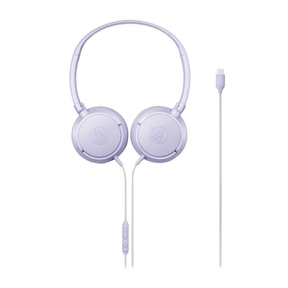 Fones de ouvido Audio-Technica ATH-S120C-LV USB-C com fio violeta