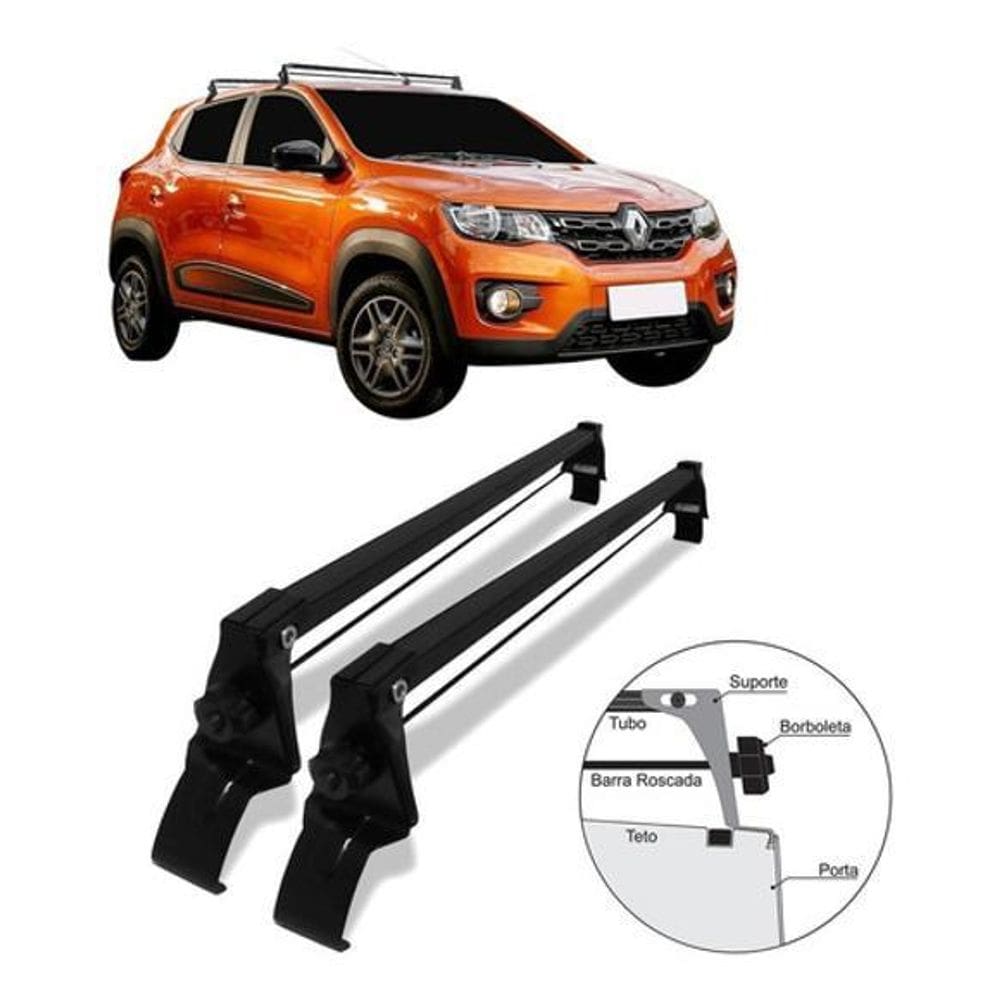 Rack De Teto E Cinta Carga Renault Kwid 2019