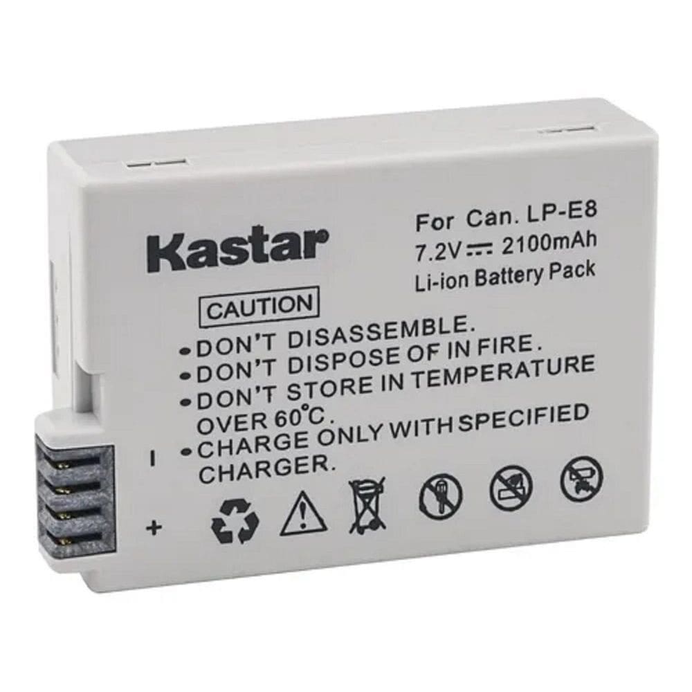 Bateria De Alta Capacidade Kastar Lp-E8 2100Mah Para Canon