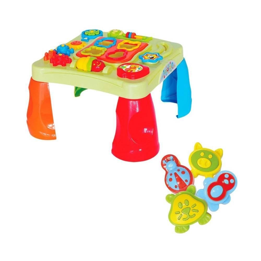 Mesa Criativa Didática Infantil Com Peças Para Encaixar