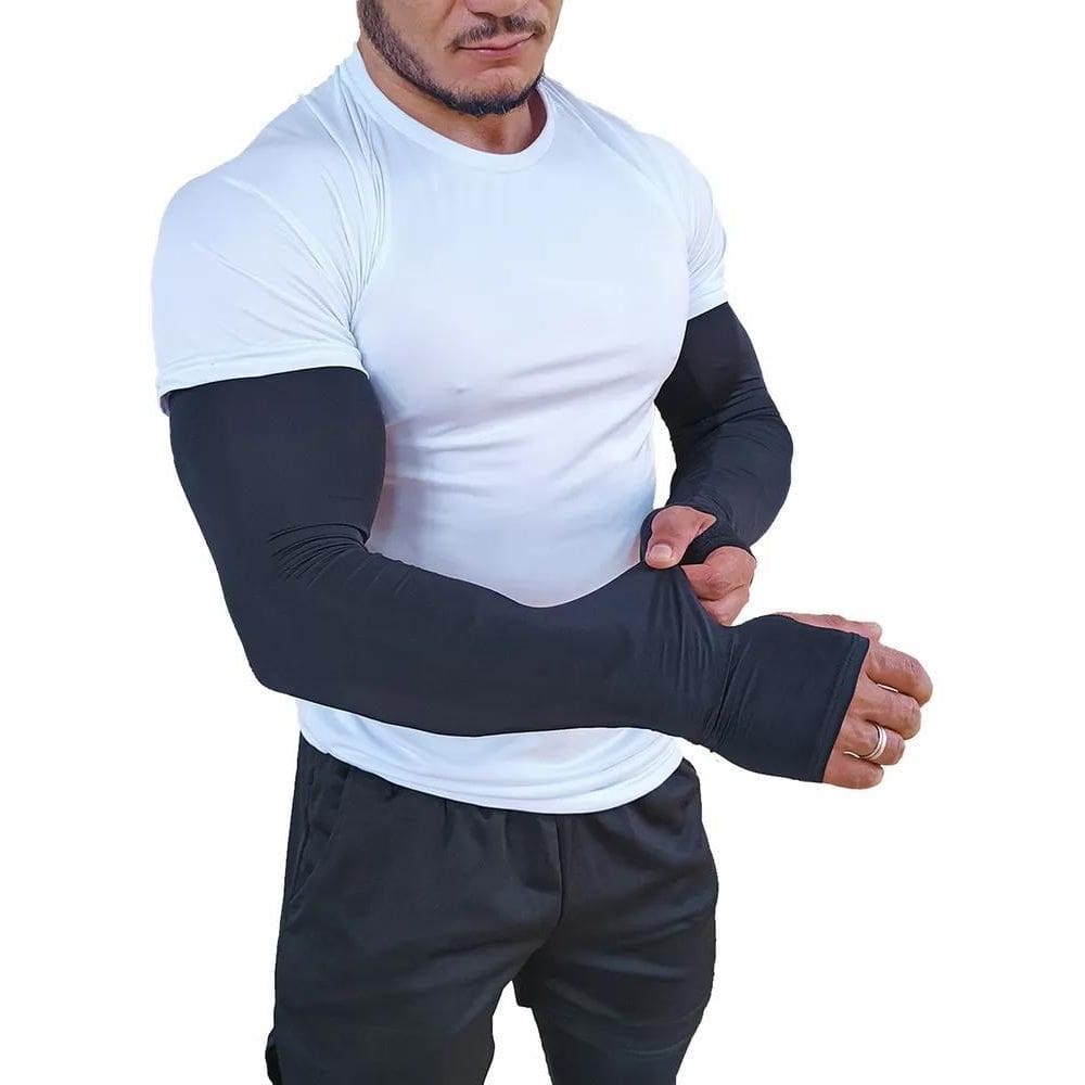 2X Protetor De Braço Manguito Mangote Proteção Solar E Térmi