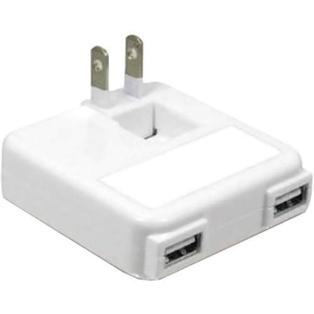 Adaptador AC de montagem em parede Macally Dual USB Charging 100-240V