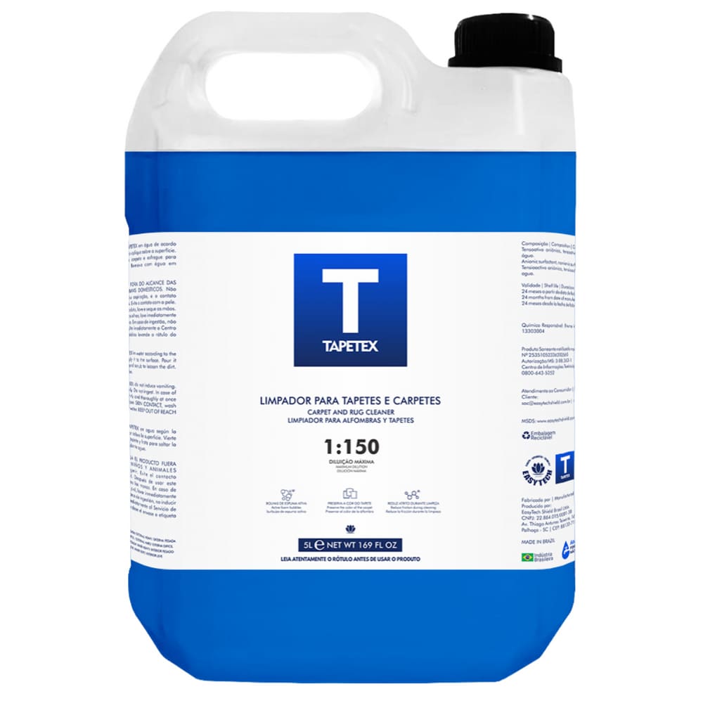 Limpador p/ Tapetes e Carpetes Tapetex 5L 1:150 Easytech