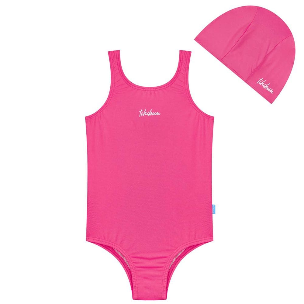 Maiô Natação Infantil com Touca Proteção UV50+ Cores Kamylus