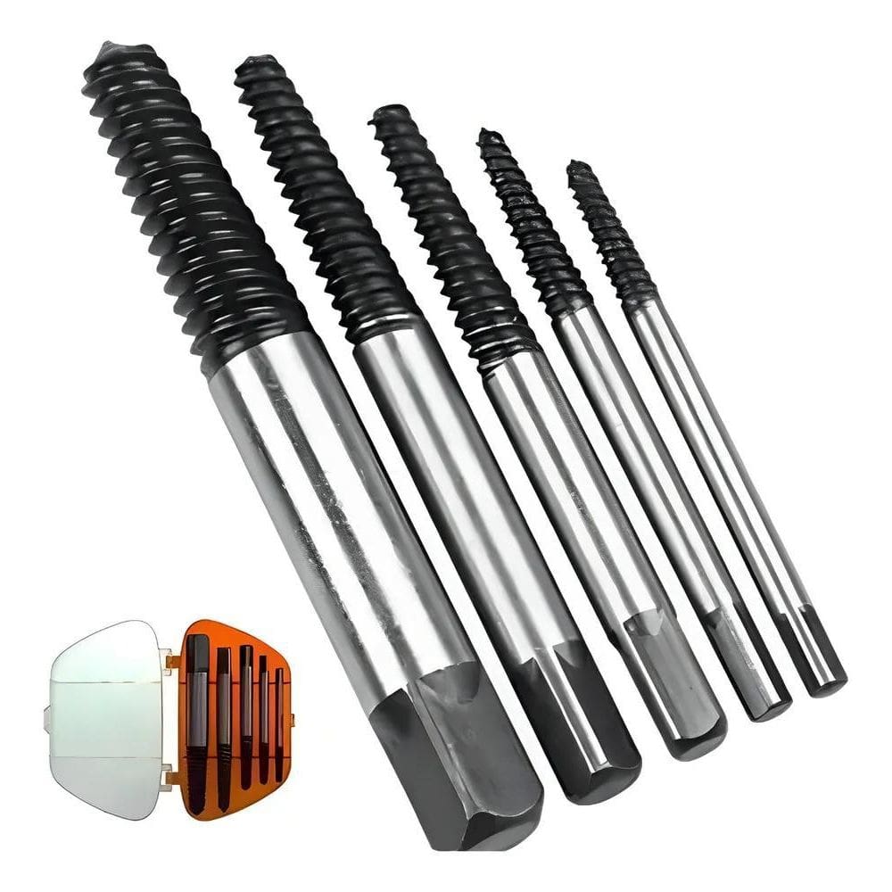 2X Jogo De Extrator De Parafuso Quebrado 3 Á 18Mm 5 Peças