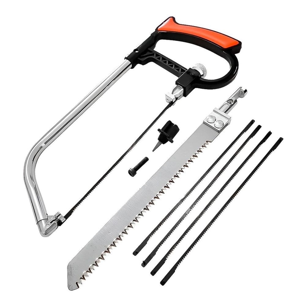 Kit Arco De Serra Inox Com 6 Lâminas Para Reparos E Corte