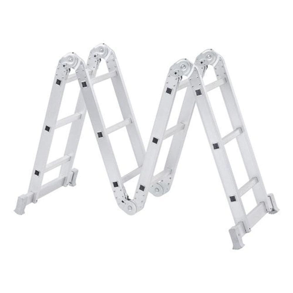Escada Articulada 4X3 Em Aluminio 12 Degraus - Reisam