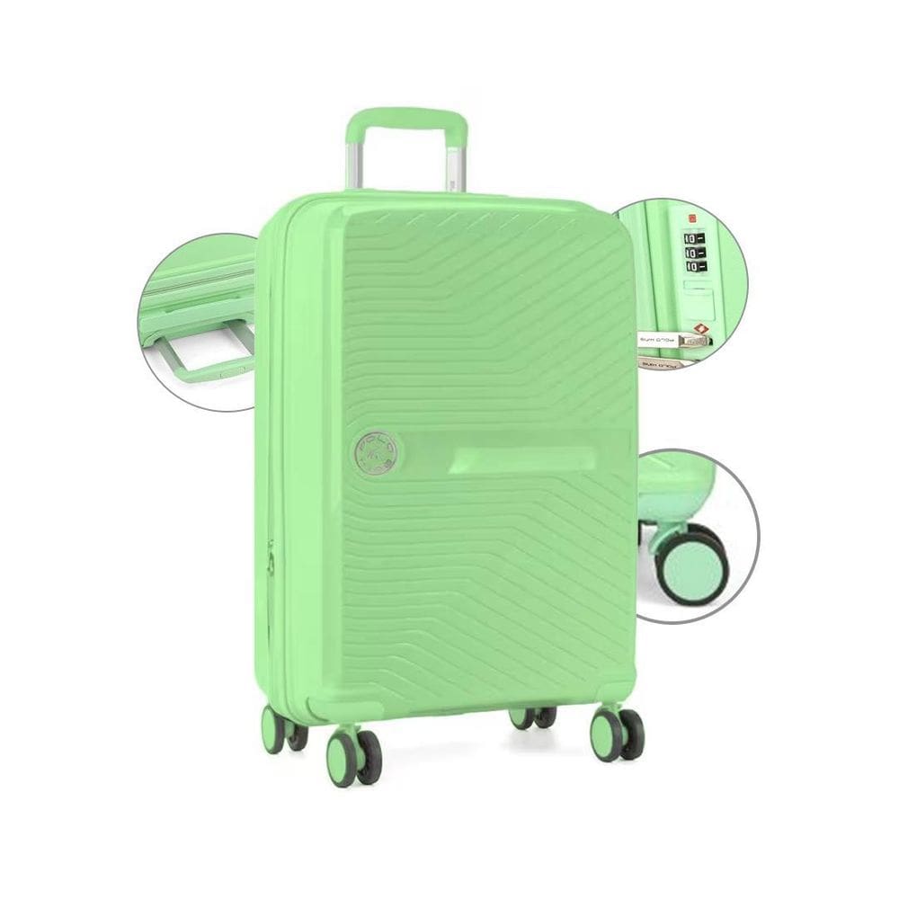 Mala De Viagem Bordo Polipropileno Expasível Com Cadeado