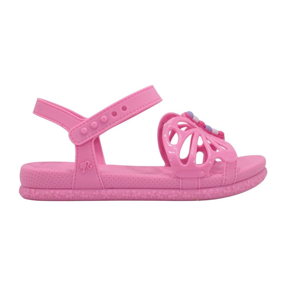 Sandália Infantil Rasteira Grendene Kids 23268 Barbie Fly Mochila Rosa