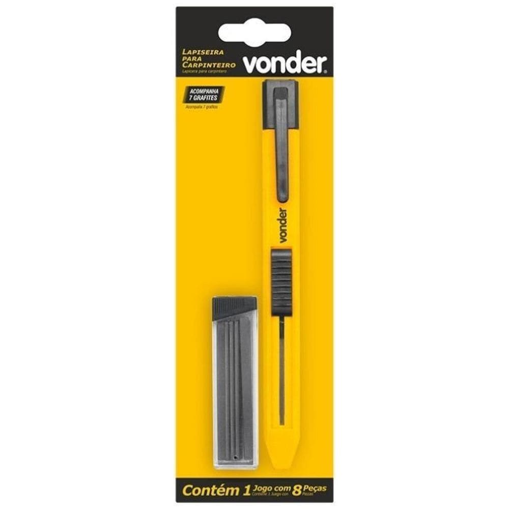 Lapiseira Carpinteiro Marceneiro Pedreiro 7 Grafites
