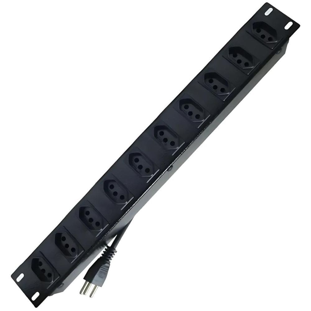 Régua 19 De 10 Posições, 20 A,Para Rack Servidor-Max Eletron