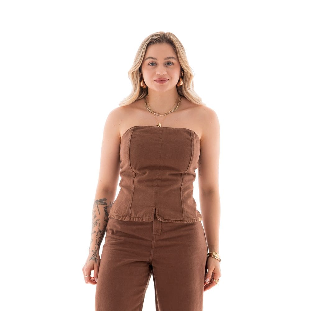 Top Corset Collor Feminino Arauto