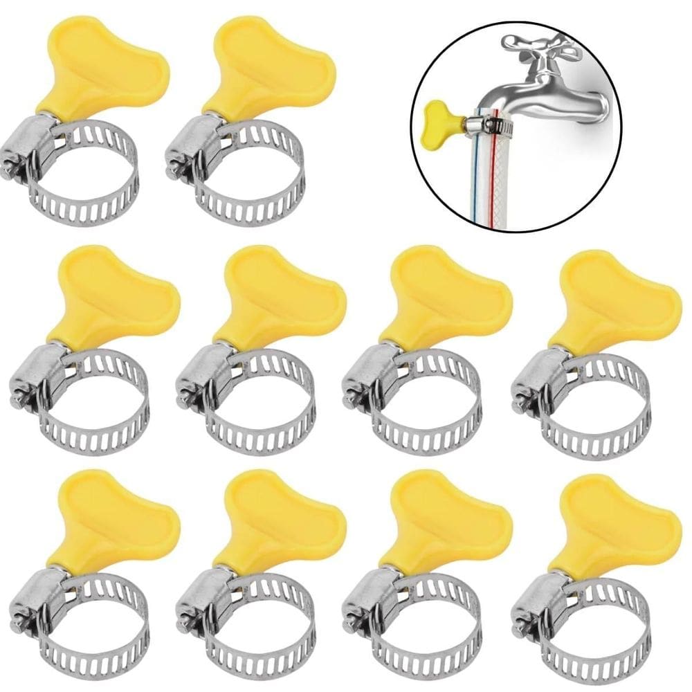 Abraçadeira Borboleta Sem Fim Metal Regulável 13-19Mm 10 Un