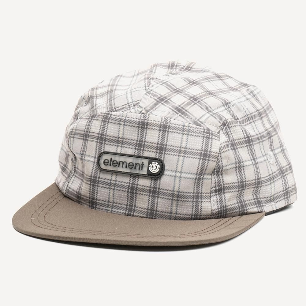 Boné Element Aba Reta Patch Check SM26 Bege