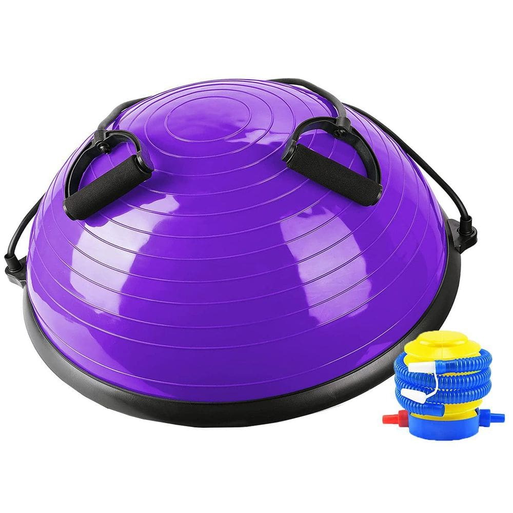 Bosu Com Elásticos Extensores E Bomba De Ar Bravus Sport