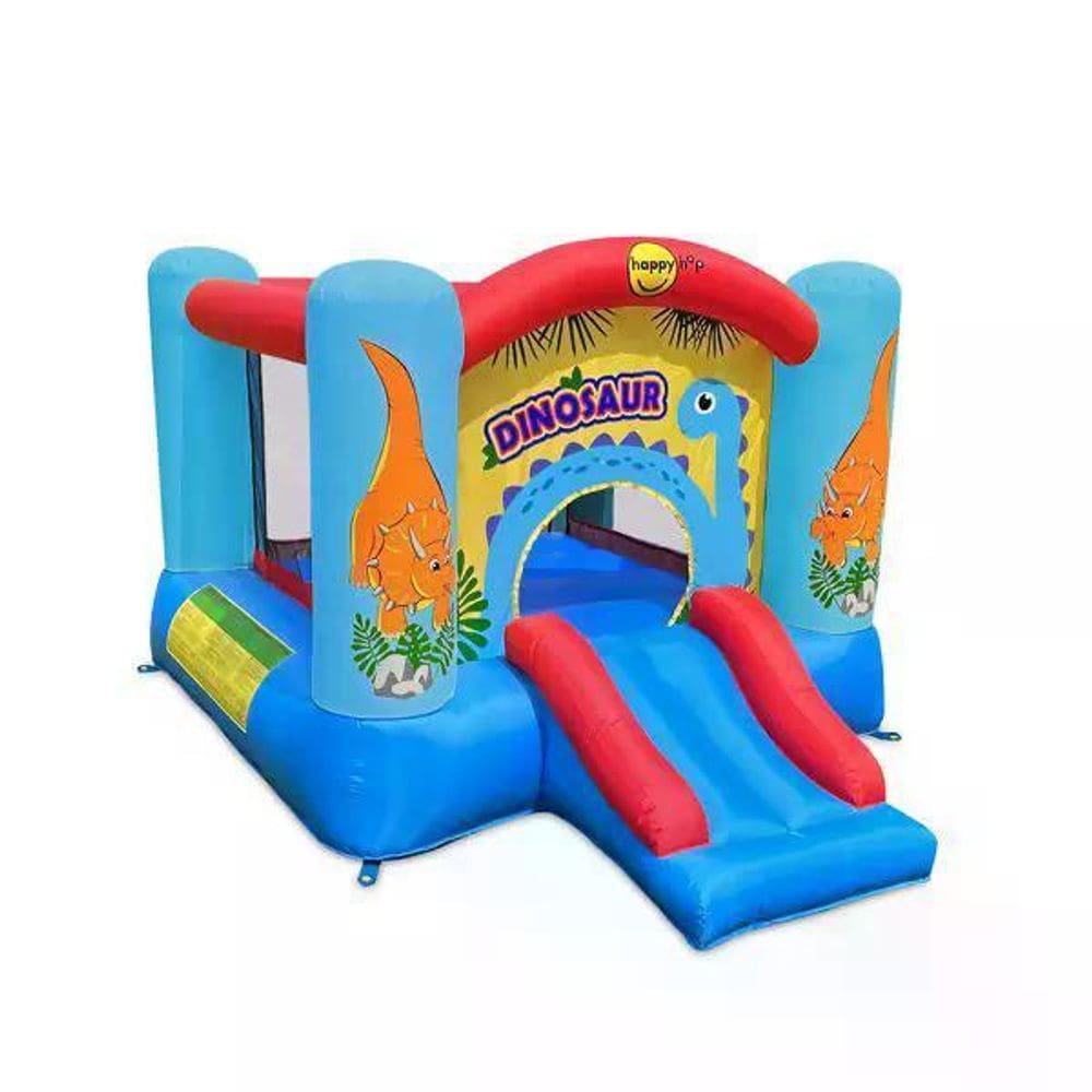 Pula Pula Inflável Dinossauro Com Escorregador Com Motor 110