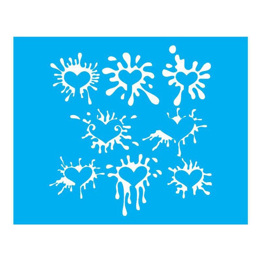 Stencil Tamako Coração - 20X25Cm - Ref 9433