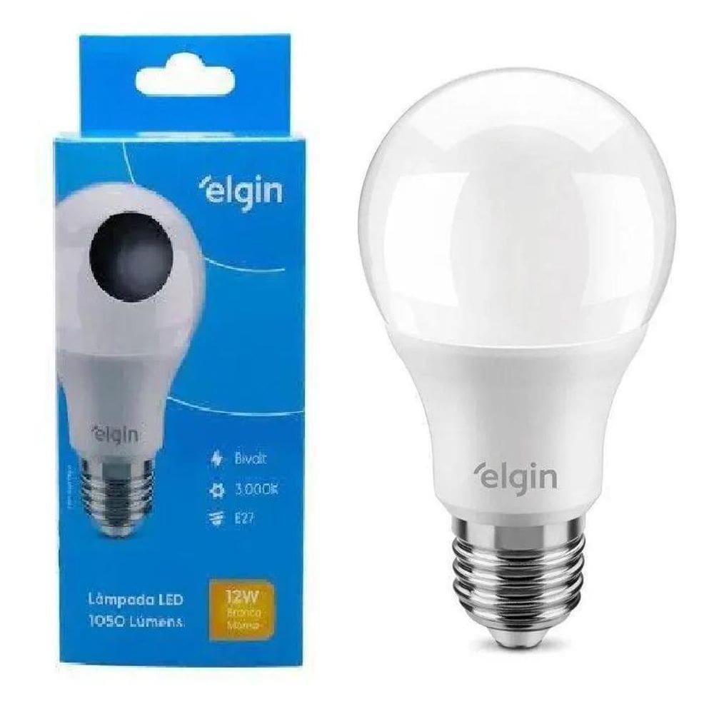 Lampada Bulbo Led 12W Bivolt 3000K