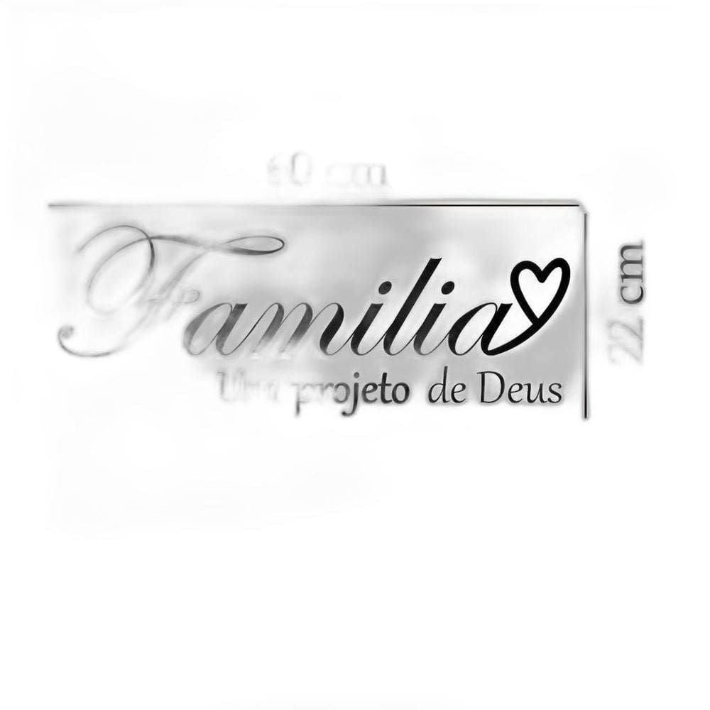 Adesivo De Parede Frase Família É Um Projeto De Deus