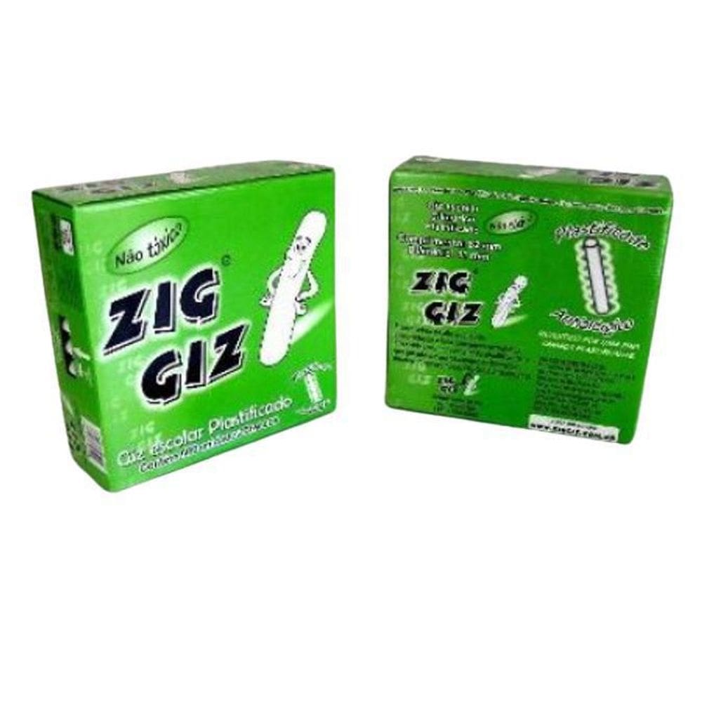 Giz Branco Plastificado Com 500 Un Antialérgico Zig Giz