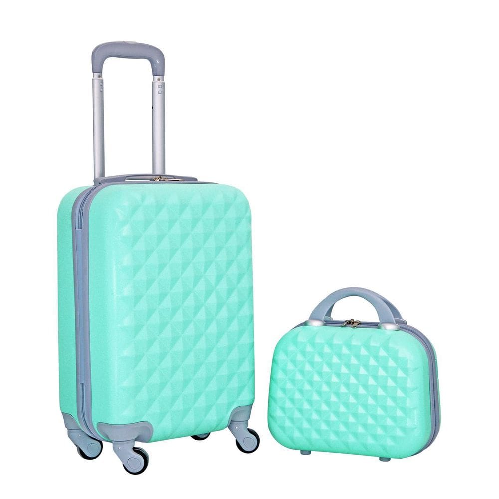 Kit Mala De Bordo De Viagem E Frasqueira Com Senha Verde