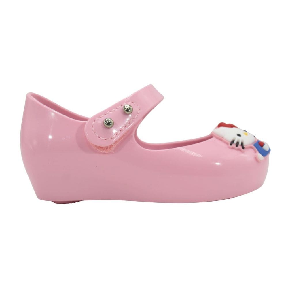 Sapatilha Mini Melissa Ultragirl + Hello Kitty Baby Rosa
