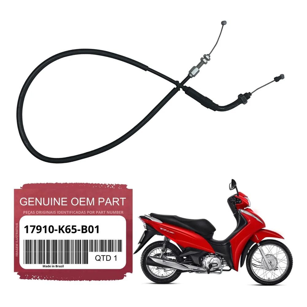 Honda Biz 110i Cabo Acelerador Genuíno 17910K65B01