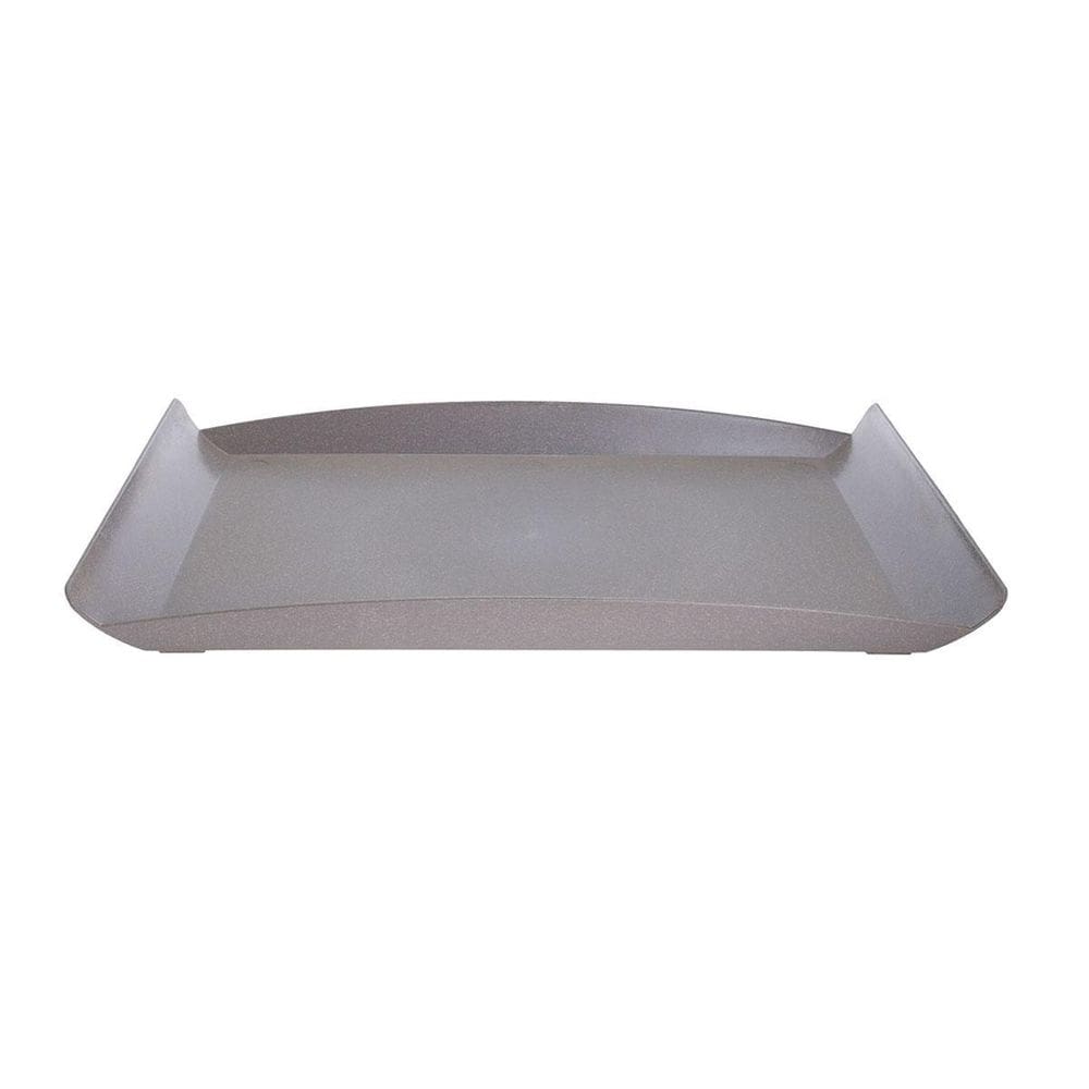 Bandeja Zen Petisqueira 34X18Cm Travessa Reflorestada Cinza